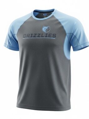 Men’s XL Blue/Gray NBA Brand Memphis Grizzlies TX3 Cool Short Sleeve Shirt
